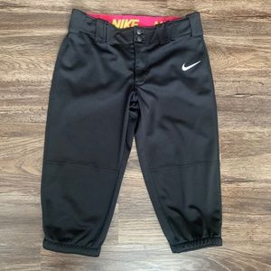 Girl's Nike Black Crop Jogger Pants Sz XL